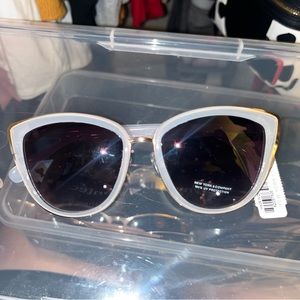 New York & Co. Clear White Sunglasses